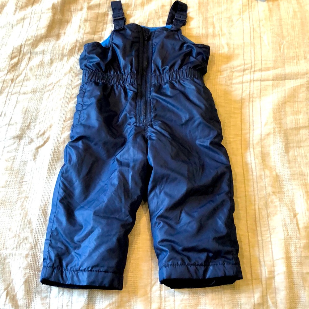 Old Navy 18-24M fleece lined snow pants, navy blue